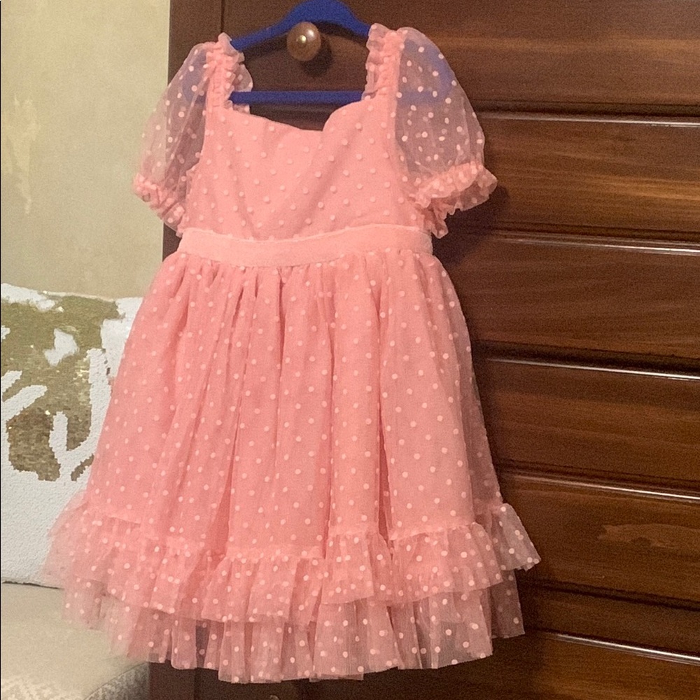 Pink baby doll dress